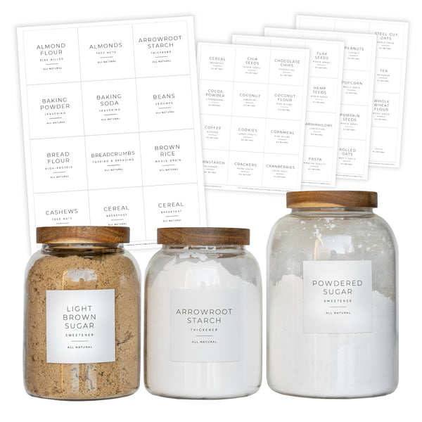 Minimalist Pantry Labels