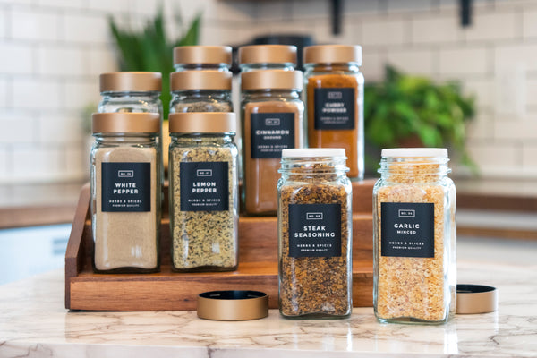 Modern-Block Black Spice Labels