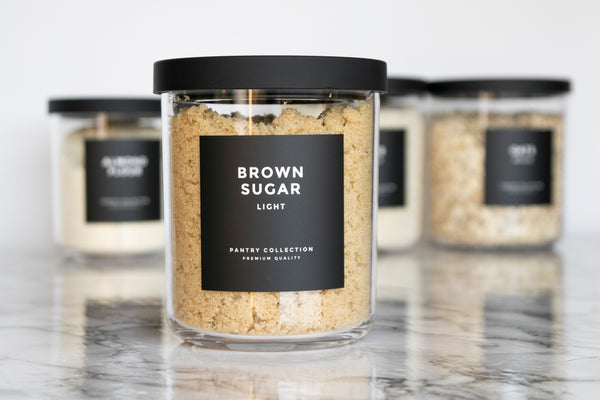 Modern-Block Black Pantry Labels