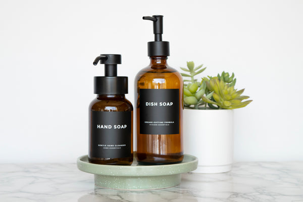 Modern-Block Black Cleaning & Home Labels