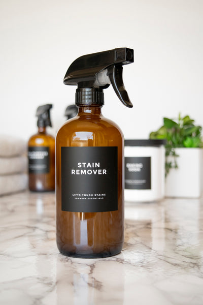 Modern-Block Black Cleaning & Home Labels