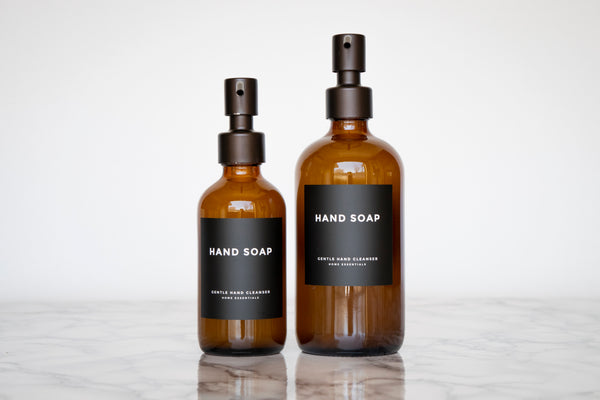 Modern-Block Black Cleaning & Home Labels