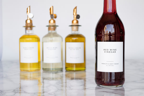 Clean-Modern Oil & Vinegar Labels