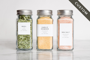 Custom: Modern Style Personalized Spice Labels
