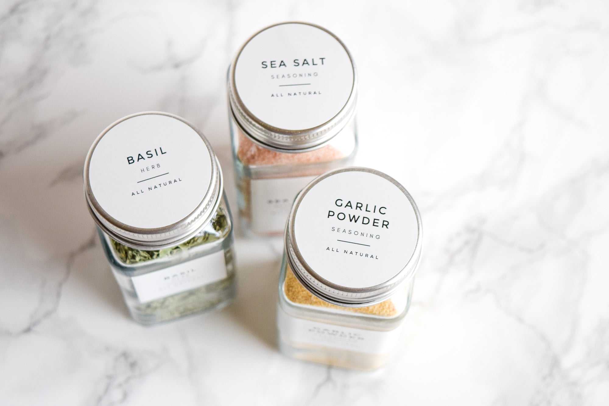Modern-Numbered Spice Labels – Paper & Pear