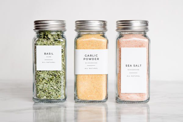 Custom: Modern Style Personalized Spice Labels