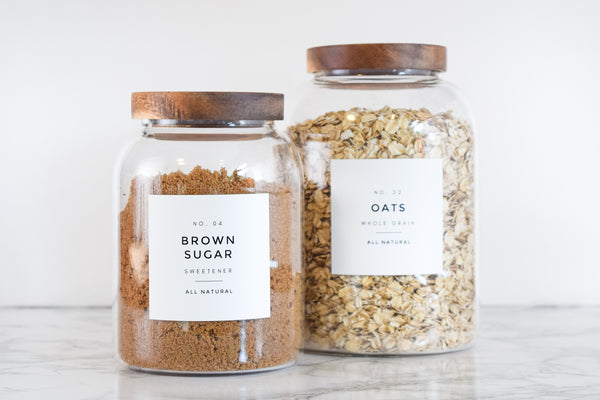 Modern-Numbered Pantry Labels