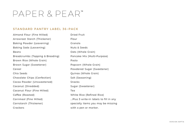 Sleek-Modern Pantry Labels