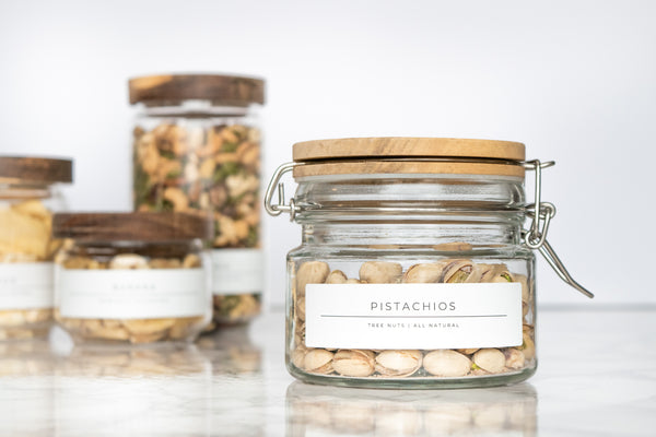 Sleek-Minimalist Fruit and Nut Labels
