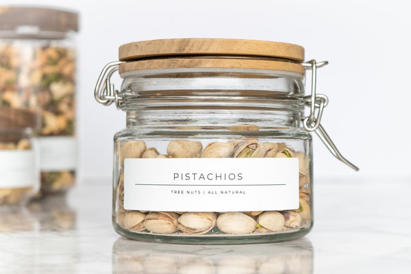 Sleek-Minimalist Fruit and Nut Labels