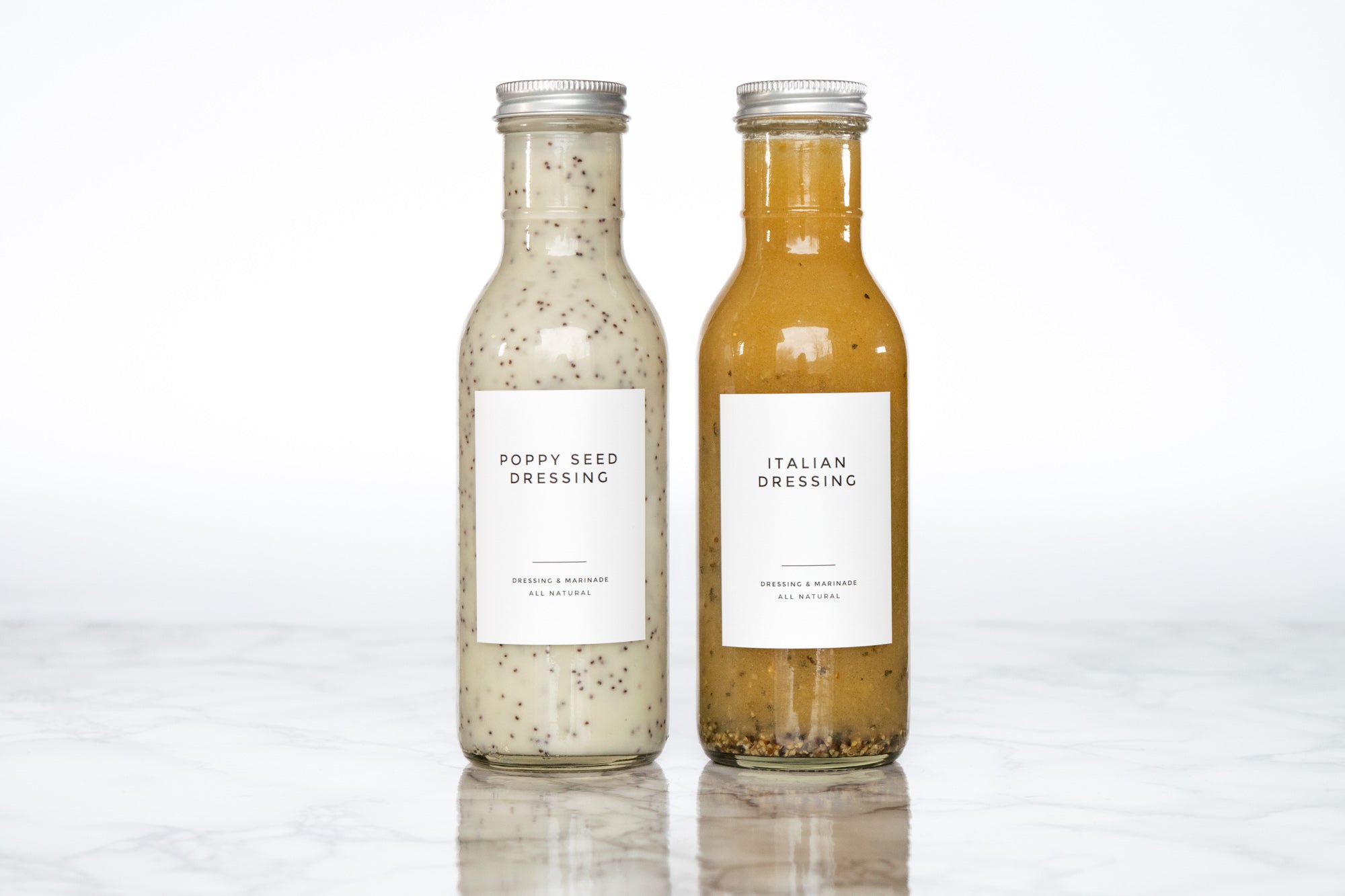 Clean-Modern Dressing, Sauce, and Condiment Labels