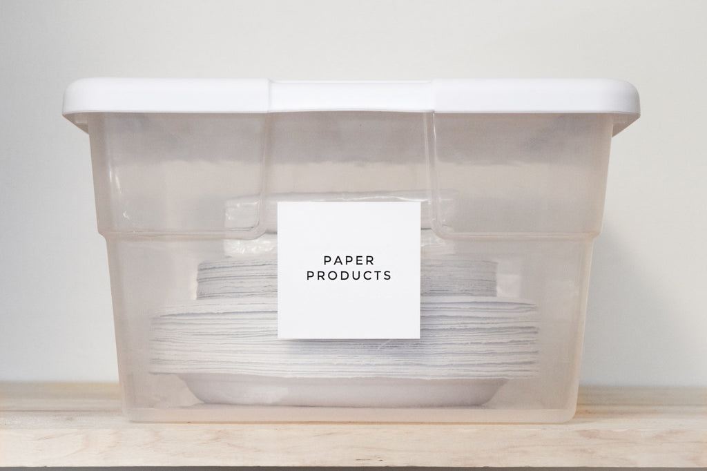 Modern Home Organization Labels – Paper & Pear